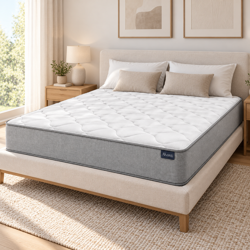 Colchão Casal Vorzelli Comfort – Conforto e Elegância Branco e Cinza