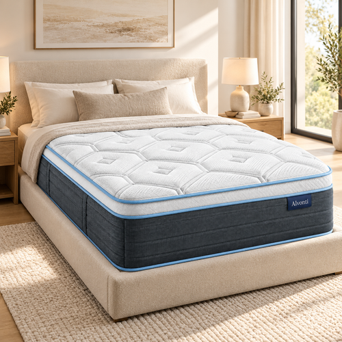 Colchão Casal Vorzelli Prime – Conforto Premium Branco e Grafite