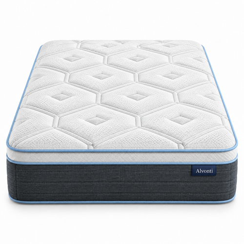Colchão Casal Vorzelli Prime – Conforto Premium Branco e Grafite