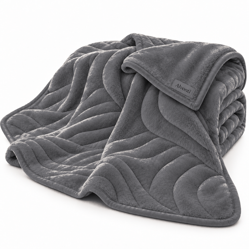 Cobertor Vorzelli Premium Cinza Grafite – Toque Aveludado e Conforto Luxuoso