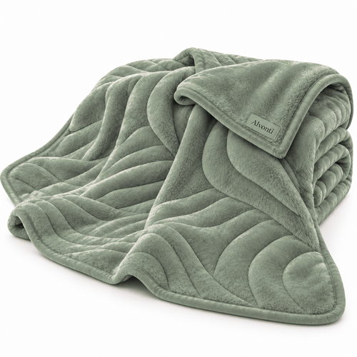 Cobertor Vorzelli Premium Verde-Sálvia – Maciez e Elegância